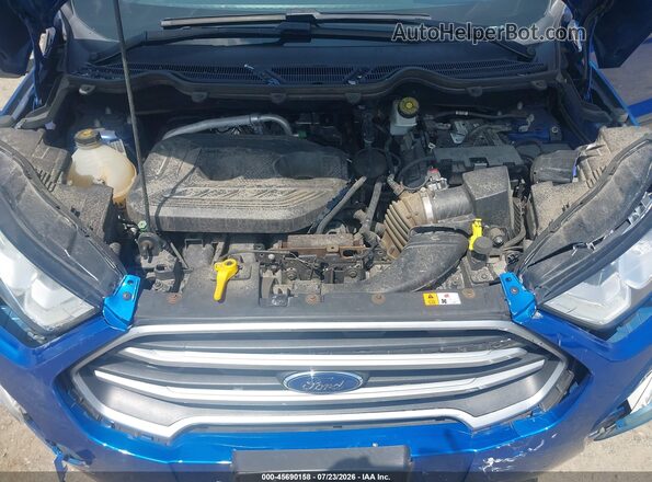 MAJ6P1UL4JC186096 2018 FORD ECOSPORT Blue Vista trasera