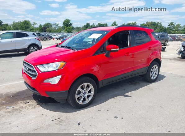 MAJ6P1UL4JC195011 2018 FORD ECOSPORT Red წინა მარცხენა ხედი სამი მეოთხედიდან