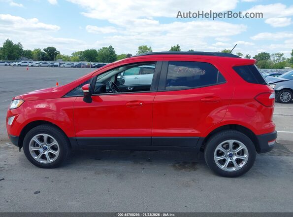 MAJ6P1UL4JC195011 2018 FORD ECOSPORT Red სალონის 360-გრადუსიანი ხედი