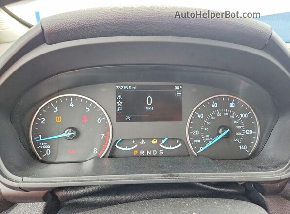 MAJ6P1UL5JC222068 2018 FORD ECOSPORT White Սարքավորումների վահանակի տեսք