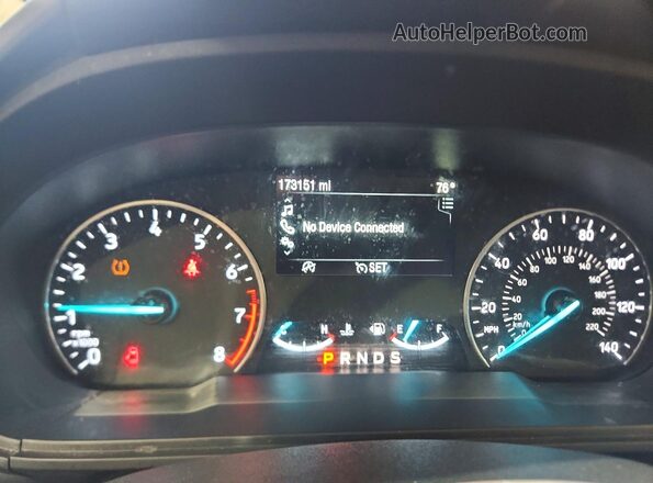 MAJ6P1UL6JC164472 2018 FORD ECOSPORT Black Instrument cluster view