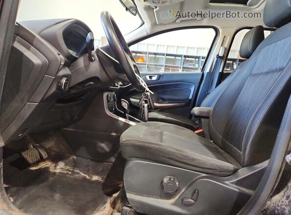 MAJ6P1UL6JC164472 2018 FORD ECOSPORT Black Front interior view
