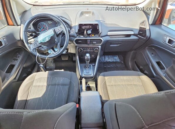MAJ6P1UL6JC240658 2018 FORD ECOSPORT Orange Dashboard view