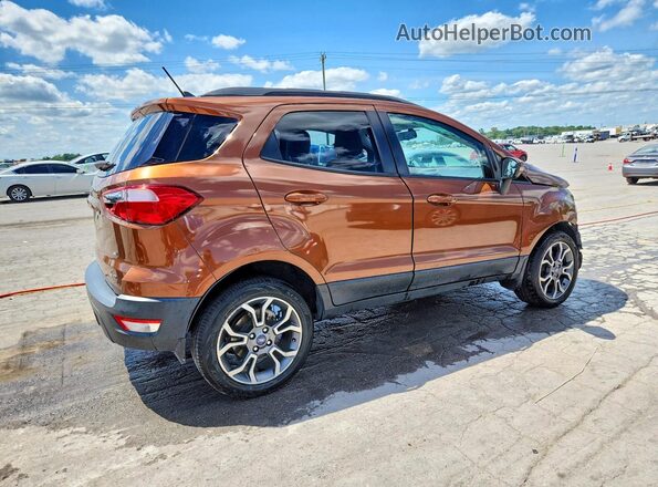 MAJ6P1UL6JC240658 2018 FORD ECOSPORT Orange Rear right
