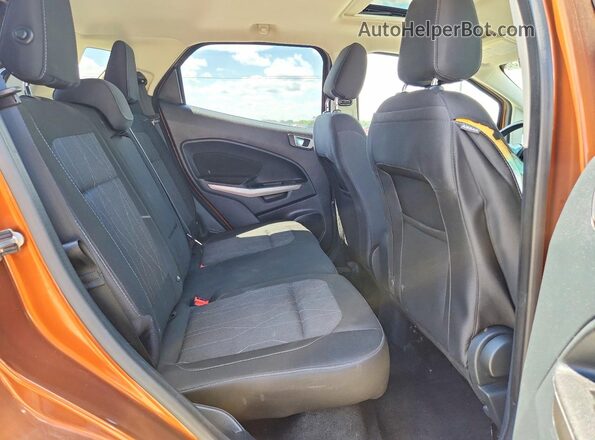 MAJ6P1UL6JC240658 2018 FORD ECOSPORT Orange Rear interior view