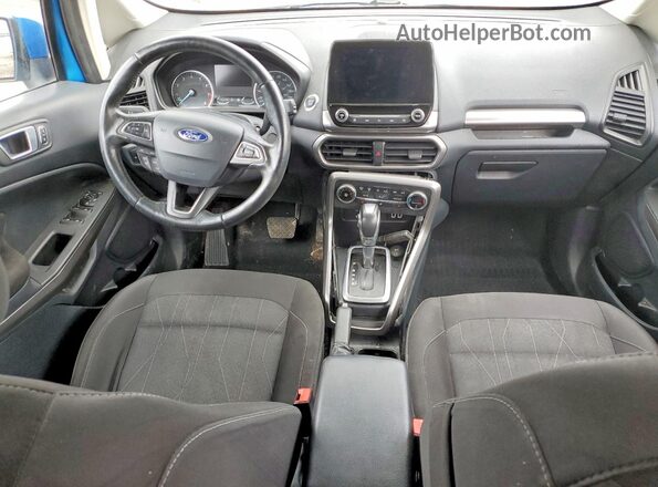 MAJ6P1UL7JC239812 2018 FORD ECOSPORT Blue Vista del salpicadero