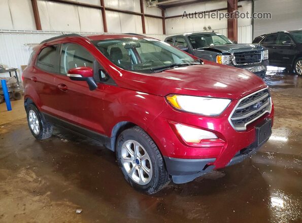 MAJ6P1UL8JC186201 2018 FORD ECOSPORT Бордовый Передняя правая четверть