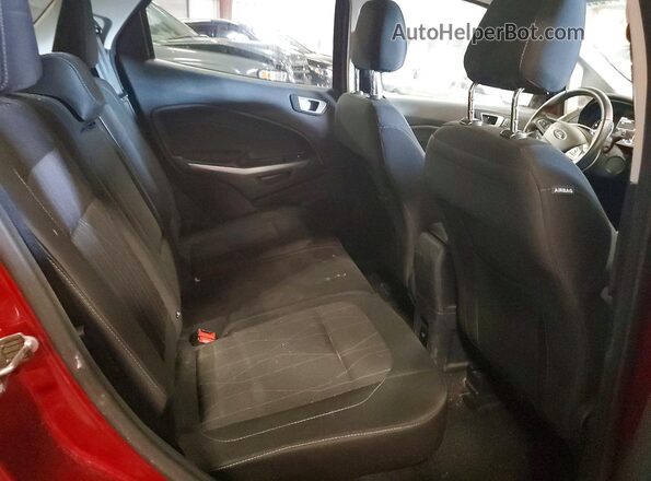 MAJ6P1UL8JC186201 2018 FORD ECOSPORT Бордовый Вид задних сидений