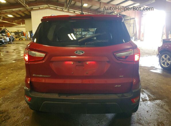 MAJ6P1UL8JC186201 2018 FORD ECOSPORT Бордовый Вид сзади
