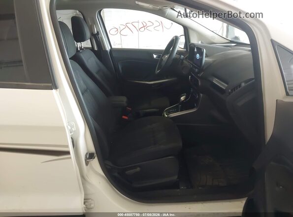MAJ6P1UL8JC248065 2018 FORD ECOSPORT White Widok wnętrza z przodu