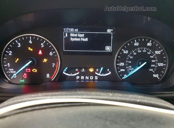 MAJ6P1UL8JC248468 2018 FORD ECOSPORT Black Widok zestawu wskaźników