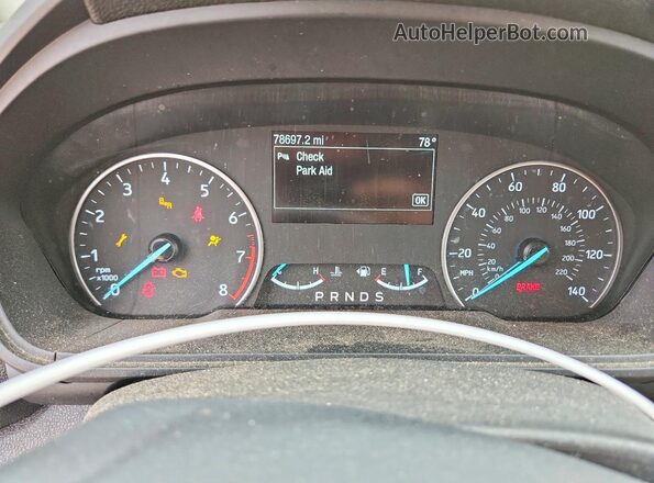 MAJ6P1UL9JC243201 2018 FORD ECOSPORT Gray Instrument cluster view