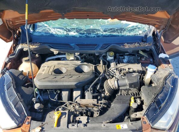 MAJ6P1ULXJC206464 2018 FORD ECOSPORT Orange ძრავის განყოფილების ხედი