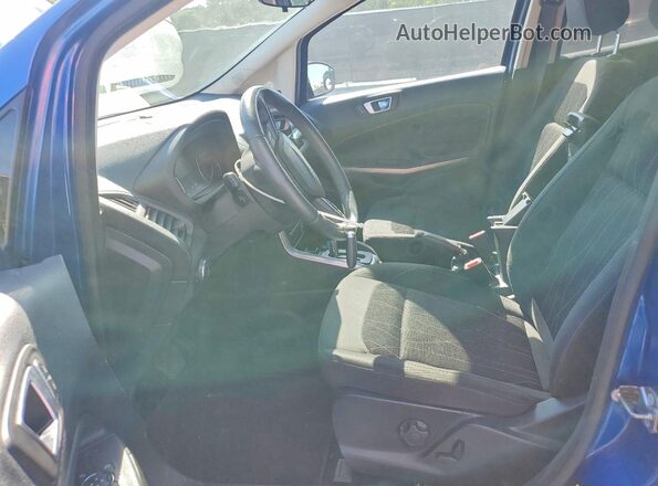 MAJ6P1ULXJC227170 2018 FORD ECOSPORT Blue Widok wnętrza z przodu