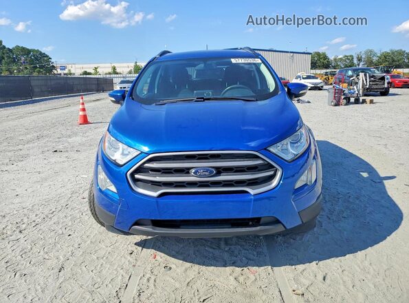 MAJ6P1ULXJC227170 2018 FORD ECOSPORT Blue Widok z przodu