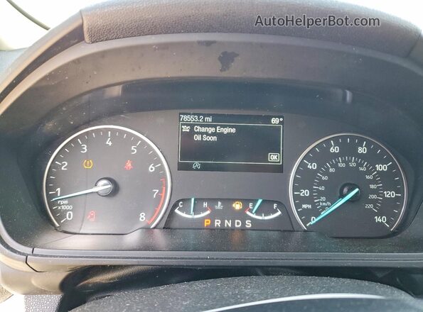 MAJ6P1WL0JC182625 2018 FORD ECOSPORT Black Widok zestawu wskaźników