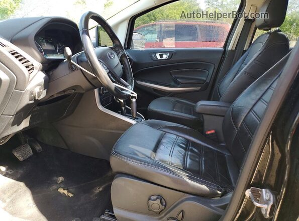 MAJ6P1WL0JC182625 2018 FORD ECOSPORT Black Widok wnętrza z przodu