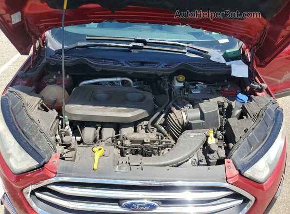 MAJ6P1WL3JC248746 2018 FORD ECOSPORT Красный Вид подкапотного пространства