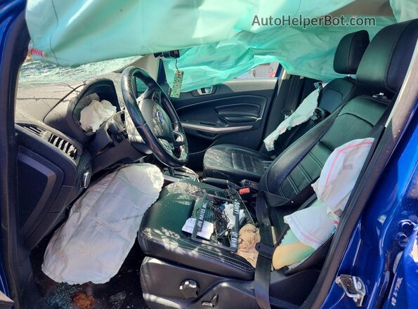 MAJ6P1WL5JC206871 2018 FORD ECOSPORT Blue Vista interior delantera