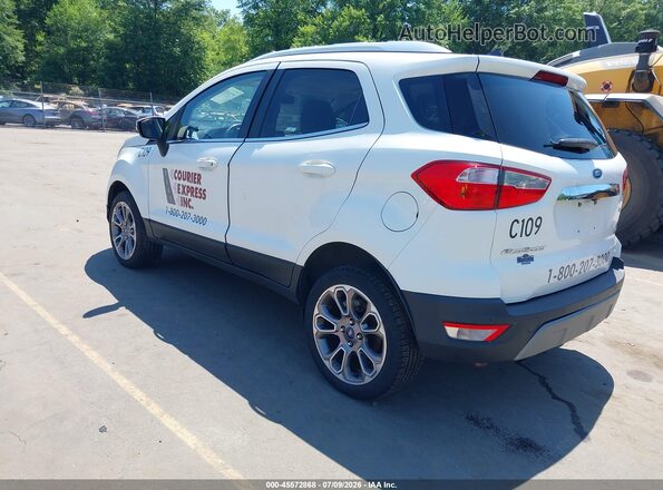 MAJ6P1WL6JC178840 2018 FORD ECOSPORT White Задня ліва чверть