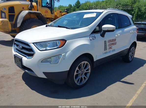 MAJ6P1WL6JC178840 2018 FORD ECOSPORT White Передня ліва чверть