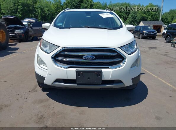 MAJ6P1WL6JC178840 2018 FORD ECOSPORT White Вид щитка приладів