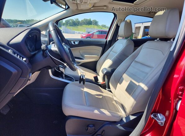 MAJ6P1WL7JC216429 2018 FORD ECOSPORT Красный Вид салона спереди