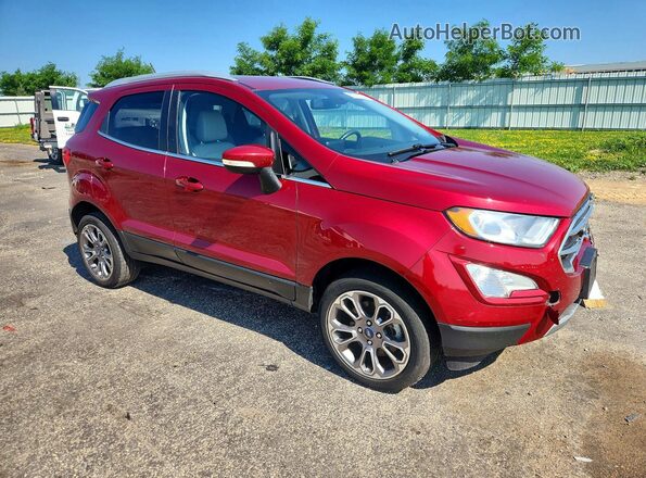 MAJ6P1WL7JC216429 2018 FORD ECOSPORT Красный Передняя правая четверть