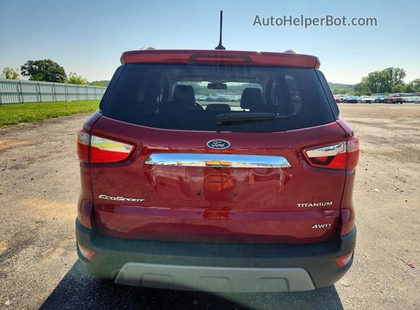 MAJ6P1WL7JC216429 2018 FORD ECOSPORT Красный Вид сзади