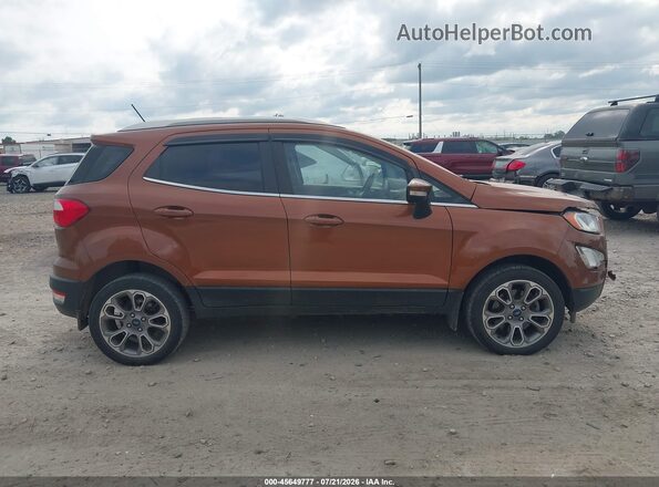 MAJ6P1WL7JC220013 2018 FORD ECOSPORT Orange Widok wnętrza z tyłu
