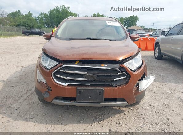 MAJ6P1WL7JC220013 2018 FORD ECOSPORT Orange Widok zestawu wskaźników
