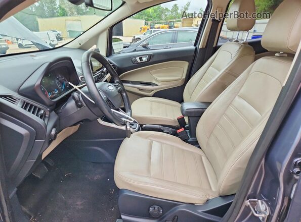 MAJ6P1WL9JC171882 2018 FORD ECOSPORT Gray წინა სალონის ხედი