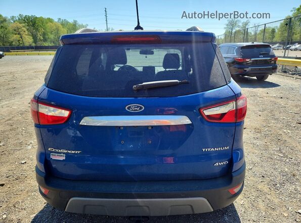 MAJ6P1WL9JC183627 2018 FORD ECOSPORT Blue Widok z tyłu