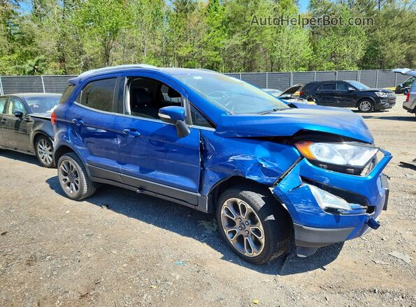 MAJ6P1WL9JC183627 2018 FORD ECOSPORT Blue Przód prawy