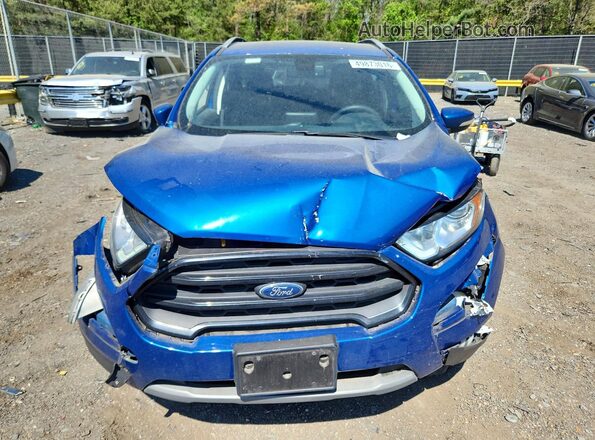 MAJ6P1WL9JC183627 2018 FORD ECOSPORT Blue Widok z przodu