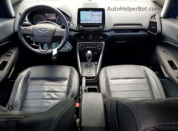 MAJ6P1WL9JC183627 2018 FORD ECOSPORT Blue Widok deski rozdzielczej