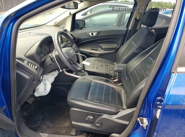 MAJ6P1WL9JC183627 2018 FORD ECOSPORT Blue Widok wnętrza z przodu