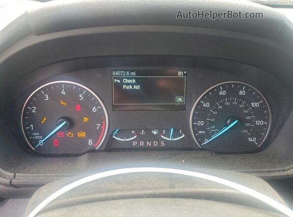MAJ6P1WL9JC183627 2018 FORD ECOSPORT Blue Widok zestawu wskaźników