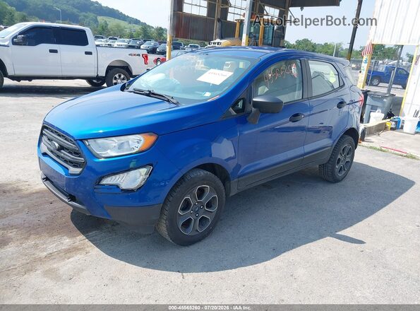 MAJ6S3FL2LC356420 2020 FORD ECOSPORT Синий Передняя левая четверть