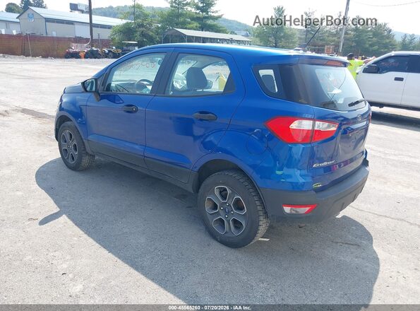 MAJ6S3FL2LC356420 2020 FORD ECOSPORT Синий Задняя левая четверть