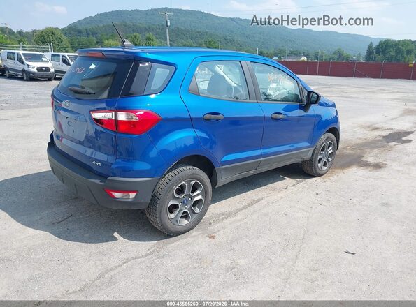 MAJ6S3FL2LC356420 2020 FORD ECOSPORT Синий Задняя правая четверть