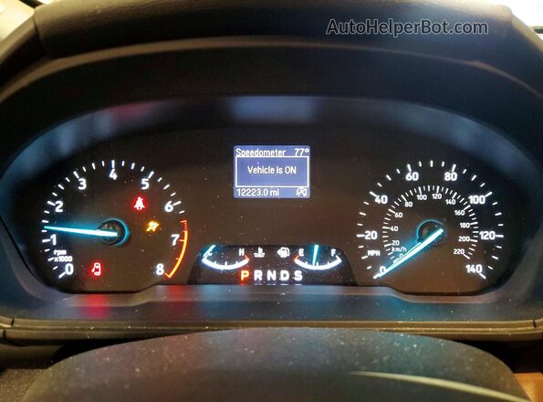 MAJ6S3FL3KC308794 2019 FORD ECOSPORT Black Вид щитка приладів
