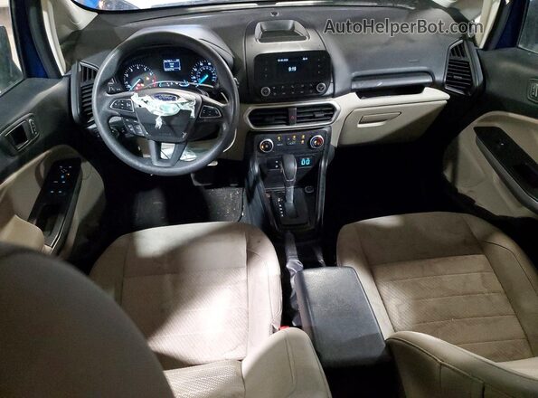 MAJ6S3FL3NC468890 2022 FORD ECOSPORT Blue Вид панелі приладів