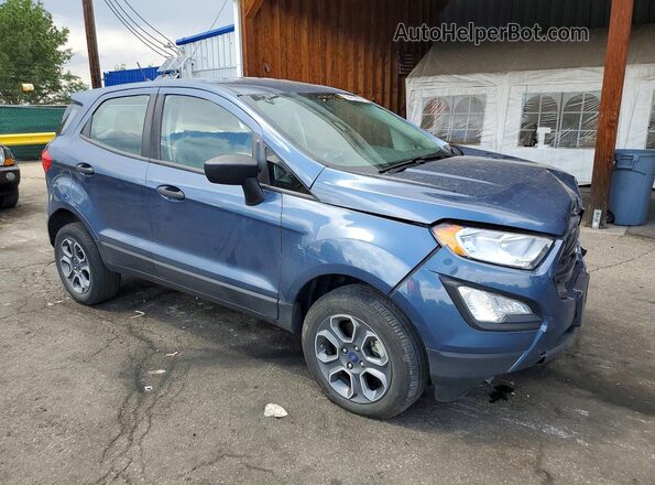 MAJ6S3FL4NC464802 2022 FORD ECOSPORT Синий Передняя правая четверть