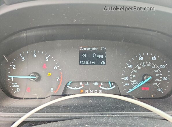 MAJ6S3FL5LC317725 2020 FORD ECOSPORT White ხელსაწყოთა პანელის ხედი