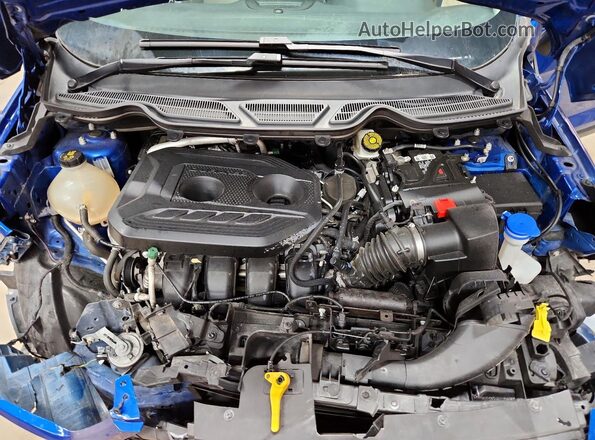 MAJ6S3FL5MC410522 2021 FORD ECOSPORT Blue Vista del compartimento del motor