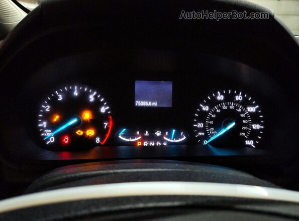 MAJ6S3FL5MC410522 2021 FORD ECOSPORT Blue Vista del cuadro de instrumentos