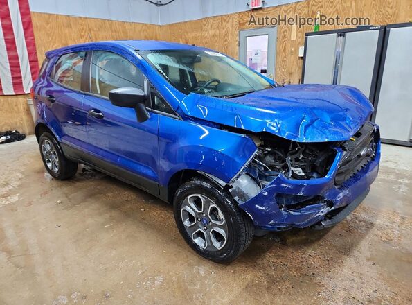 MAJ6S3FL5MC410522 2021 FORD ECOSPORT Blue Delantero derecho