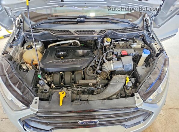 MAJ6S3FL7KC300052 2019 FORD ECOSPORT Silver Engine compartment view