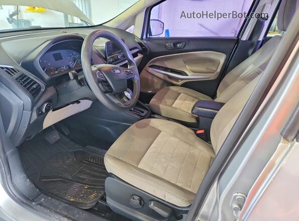 MAJ6S3FL7KC300052 2019 FORD ECOSPORT Silver Front interior view